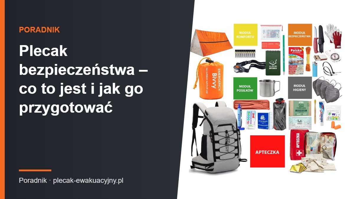 Plecak bezpieczeństwa – co to jest i jak go przygotować dla rodziny