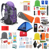 Plecak ewakuacyjny z wyposażeniem ReadyPack X2 72h – namiot i śpiwór Fioletowy