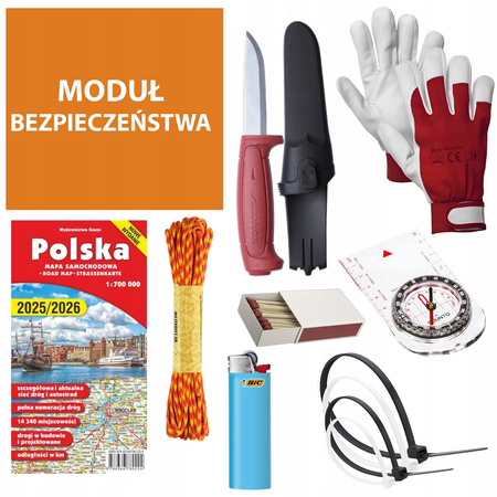 Plecak ewakuacyjny ucieczkowy BOB z wyposażeniem RadyPack S2 Czarny 24H