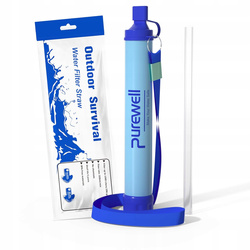 PUREWELL Outdoor Water SŁOMKA SŁOMKOWY Filtrująca Filtr do wody 1500L