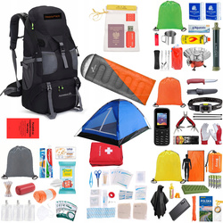 Plecak Ewakuacyjny z wyposażeniem ReadyPack X2 + namiot, śpiwór, jedzenie i środki komunikacji!