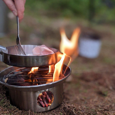 Zestaw do gotowania DUŻY Kelly Kettle – garnek 0,85 l, patelnia, ruszt (50041)