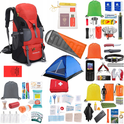 Plecak Ewakuacyjny z wyposażeniem ReadyPack X2 + namiot, śpiwór, jedzenie i środki komunikacji!