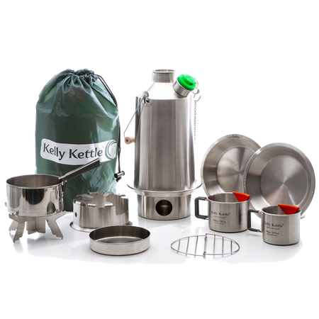 Kelly Kettle Base Camp 1.6L CZAJNIK SURVIVALOWY NA OGNISKO ZESTAW ULTIMATE