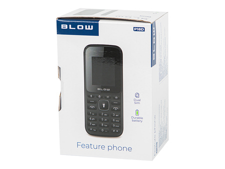 Telefon Blow Feature Phone P18D – prosty telefon komórkowy, Dual SIM, 2G
