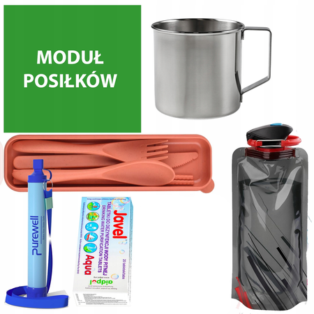 Plecak ucieczkowy BOB z wyposażeniem ReadyPack S2 24h Czarny/Szary